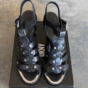 DKNY Black Slingback Heels